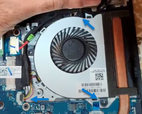 change cooling fan in a laptop